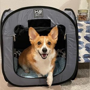 K9 Sport Sack Kennel Pop Up Dog & Cat Tent, Gray, size SMALL